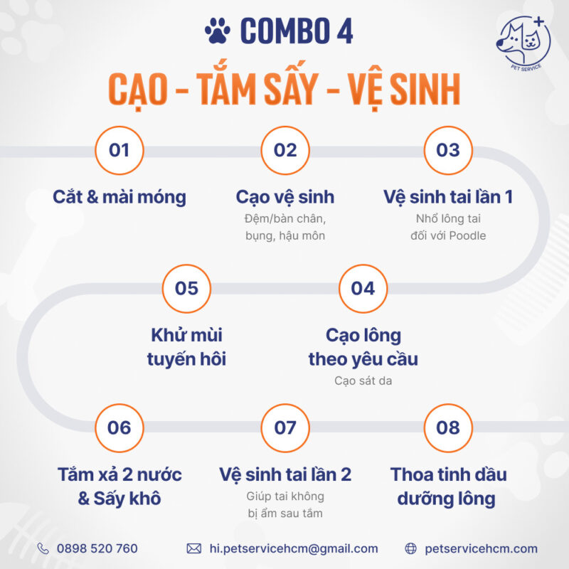 Combo Cạo tắm vệ sinh